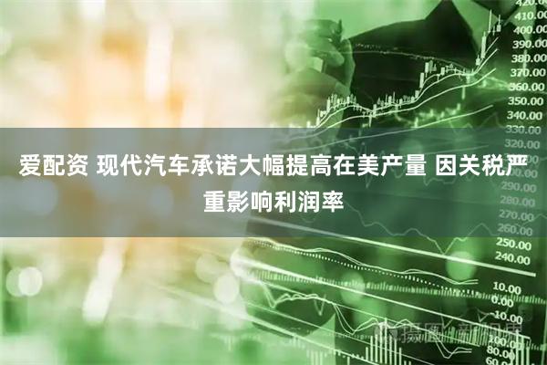 爱配资 现代汽车承诺大幅提高在美产量 因关税严重影响利润率
