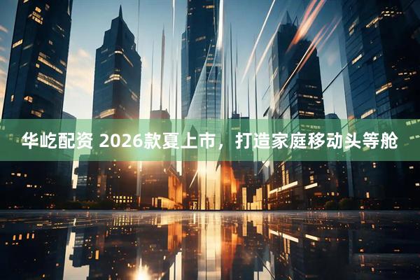 华屹配资 2026款夏上市，打造家庭移动头等舱