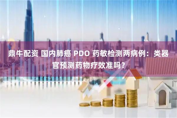 鼎牛配资 国内肺癌 PDO 药敏检测两病例：类器官预测药物疗效准吗？